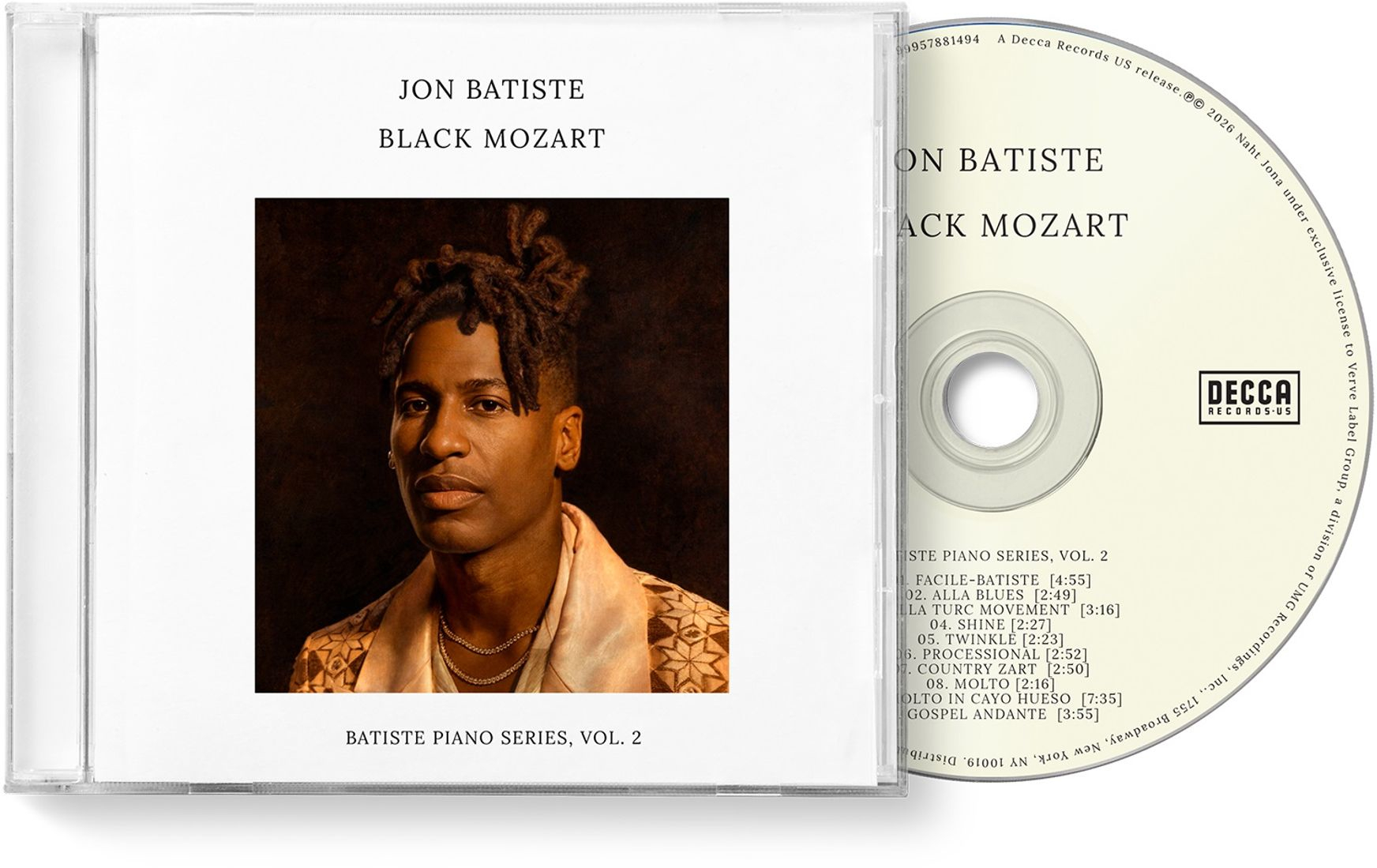 Jon Batiste - Black Mozart (Batiste Piano Series, Vol. 2) (CD)