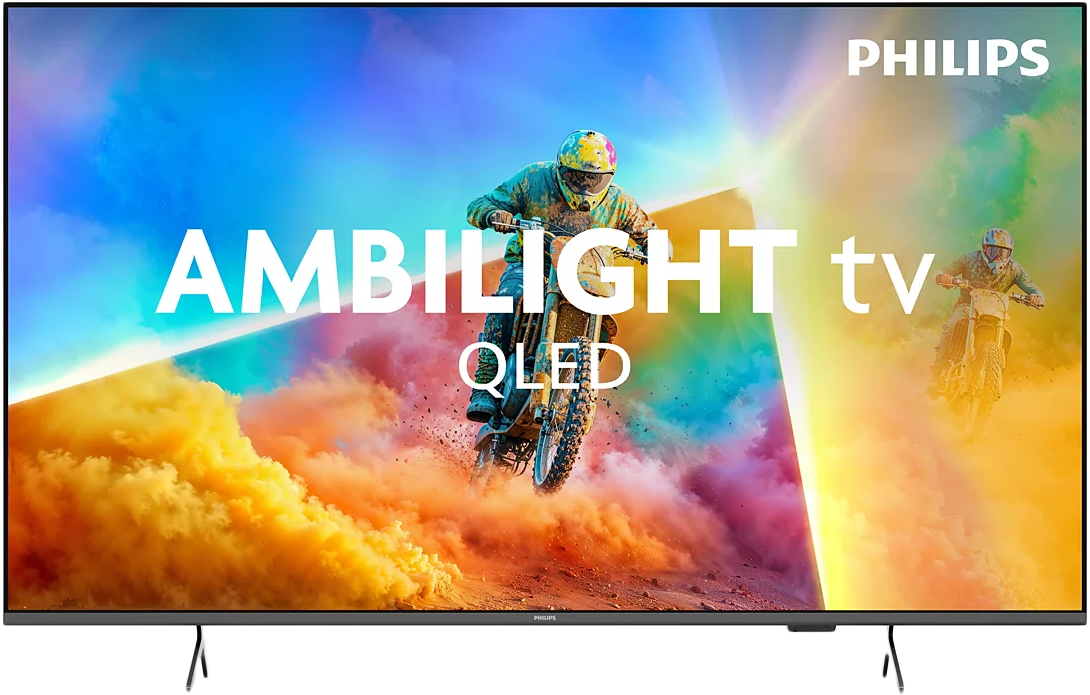 PHILIPS 55PQS8501 4K UHD QLED 55" Smart TV, Ambilight Dolby Atmos, Titan OS, 139 cm