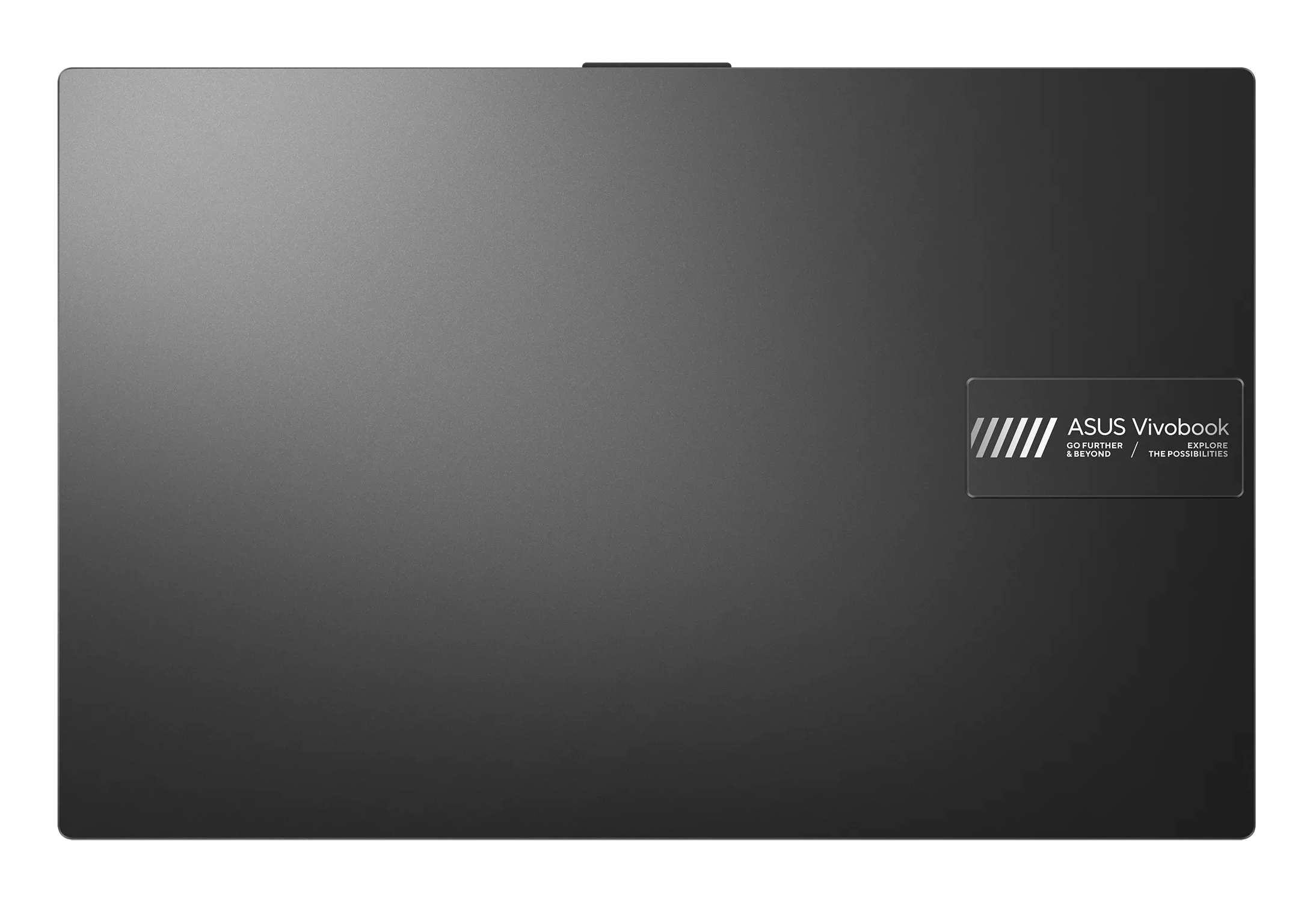 Szara pokrywa laptopa z logo i napisem ASUS Vivobook.