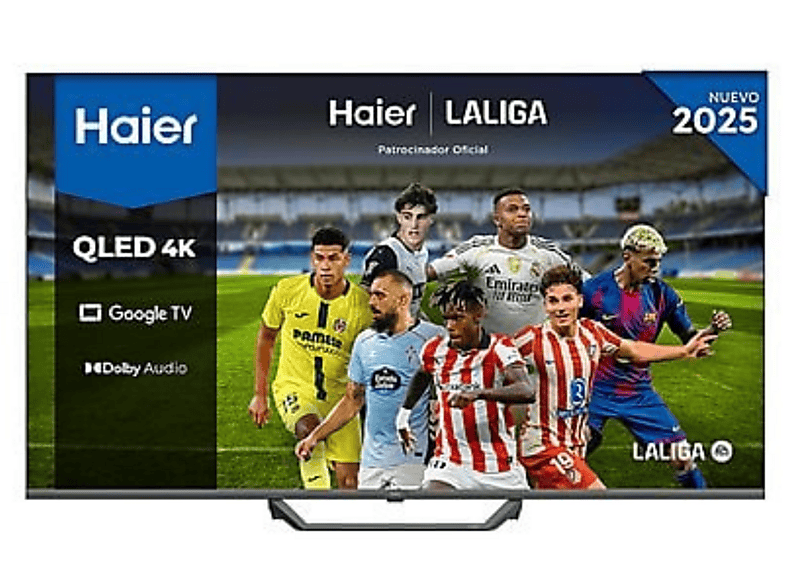 TV QLED 65″ – Haier S80 Series H65S80FUX, 4K HDR10, Google TV, Gaming 120Hz, Dolby Audio, Negro