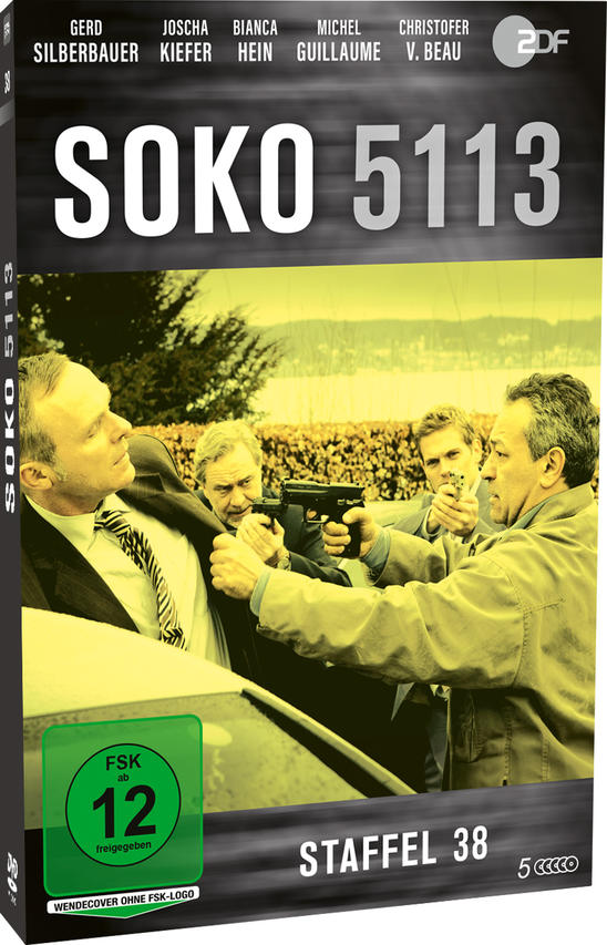 Männer mit Waffen in einer dramatischen Szene, SOKO 5113 Staffel 38.