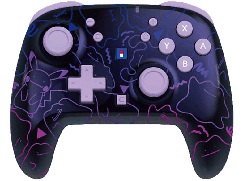 Mando Nintendo Switch 2 - Hori Horipad Turbo Pokemon Ditto, 2, Inalámbrica, Palancas analógicas, Negro y morado
