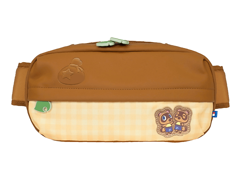 Funda Nintendo Switch 2 - Hori Adventure Pack (Animal Crossing), Múltiples compartimentos, Estilo riñonera, Marrón