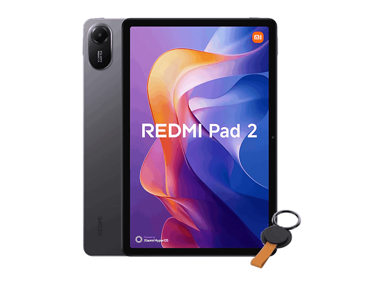 Tablet – Xiaomi Redmi Pad 2 + Ring Holder, 11 » 2.4K, 4 GB RAM, 256 GB, Dolby Atmos,MediaTek Helio G100 Ultra, Graphite gray, Incluye Holder