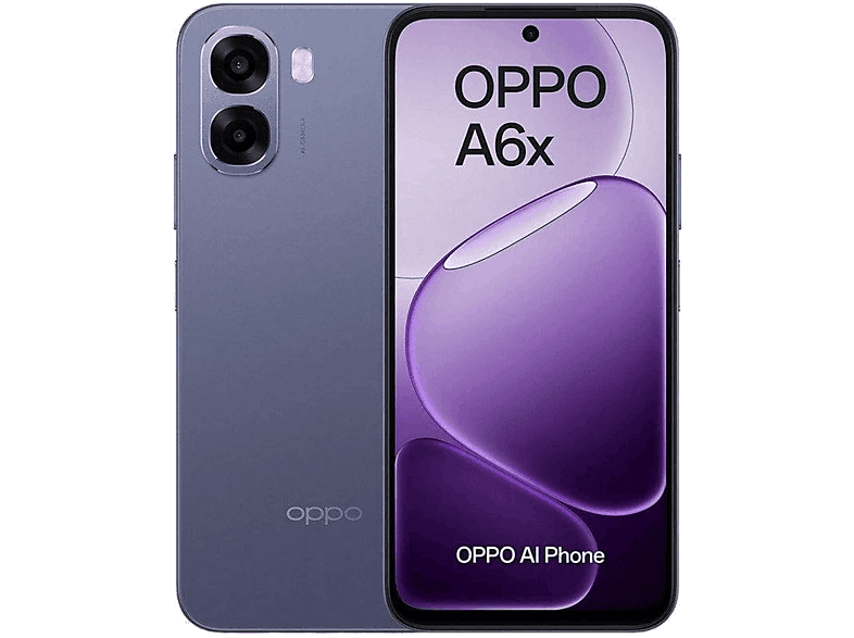 Móvil – OPPO A6x, Púrpura, 128 GB, 4 GB RAM, 6.75 » LCD Display, Qualcomm Snapdragon 685, 6100 mAh