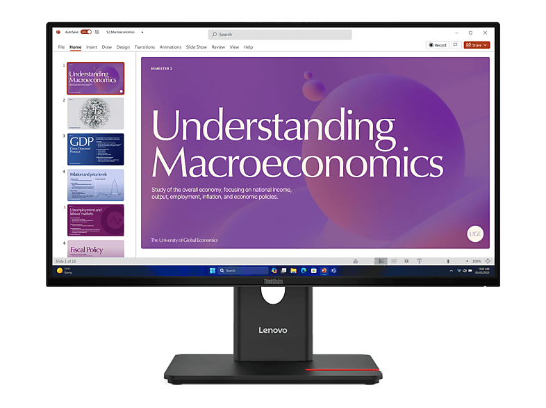 Monitor LENOVO ThinkVision T24D-40 23.8 FHD IPS 120Hz Eye Comfort EyeSafe Czarny