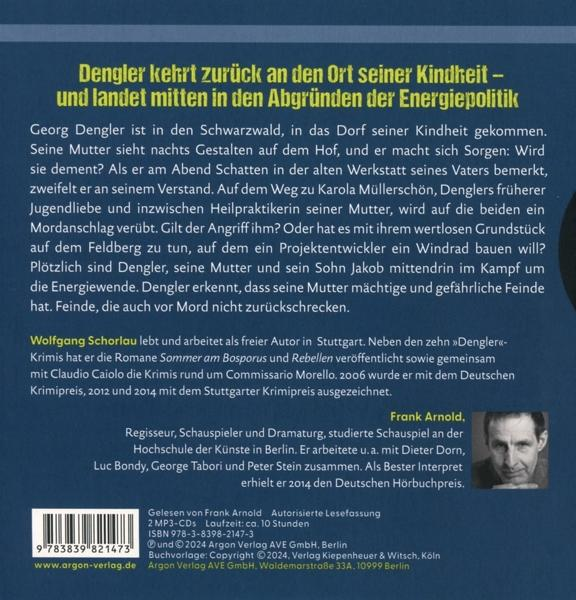 Buchcover mit Titel "Dengler kehrt zurück...", Autoren und Klappentext.