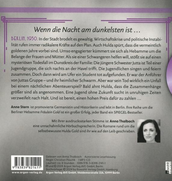 Buchcover mit Titel, Text und einem Porträt einer Frau.