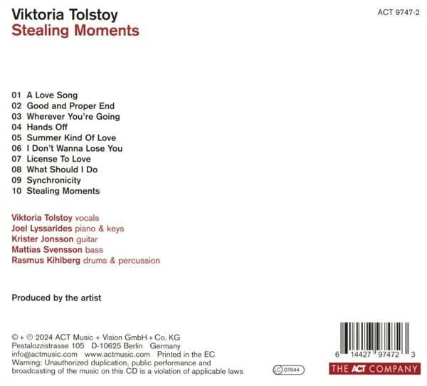 Albumtitel Viktoria Tolstoy Stealing Moments mit Liedliste und Credits.