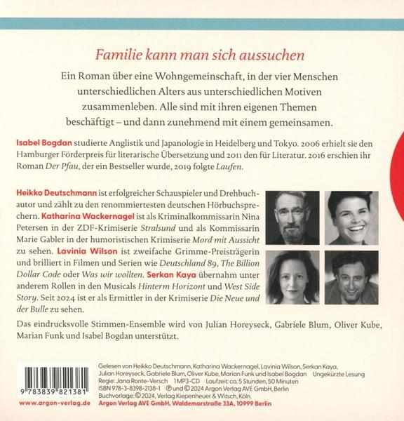 Buchcover mit vier Porträts von Schauspielern, Buchbeschreibung und ISBN.