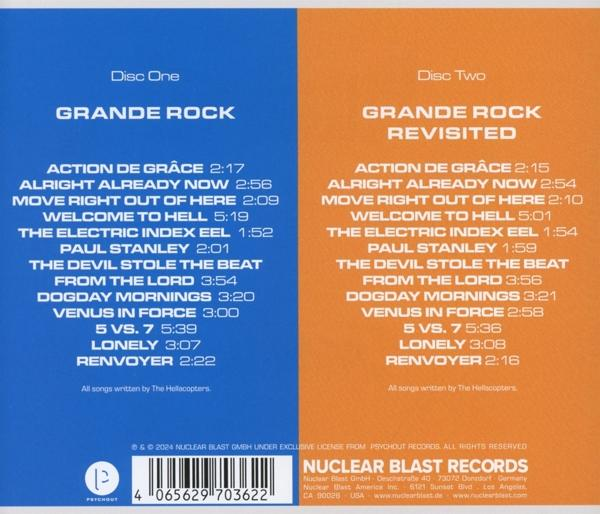Zwei Album-Cover: Disc One (blau) und Disc Two (orange) mit Tracklisten.