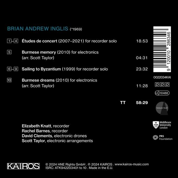 CD-Rückseite mit Titelinformationen, Trackliste, Barcode und Logos.