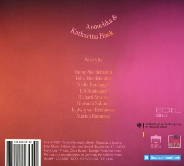 Rückseite eines CD-Covers mit Titelliste und Logos von Edel Kultur.