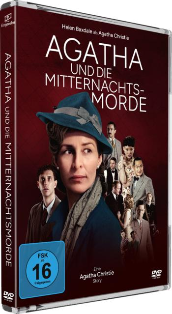 DVD-Cover mit Helen Baxdale als Agatha Christie und Ensemble.