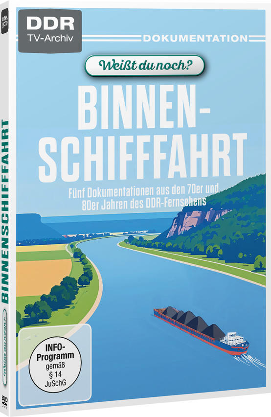 DVD-Hülle: Eine Kohlenschute auf einem blauen Fluss, umgeben von grünen Hügeln und Feldern.
