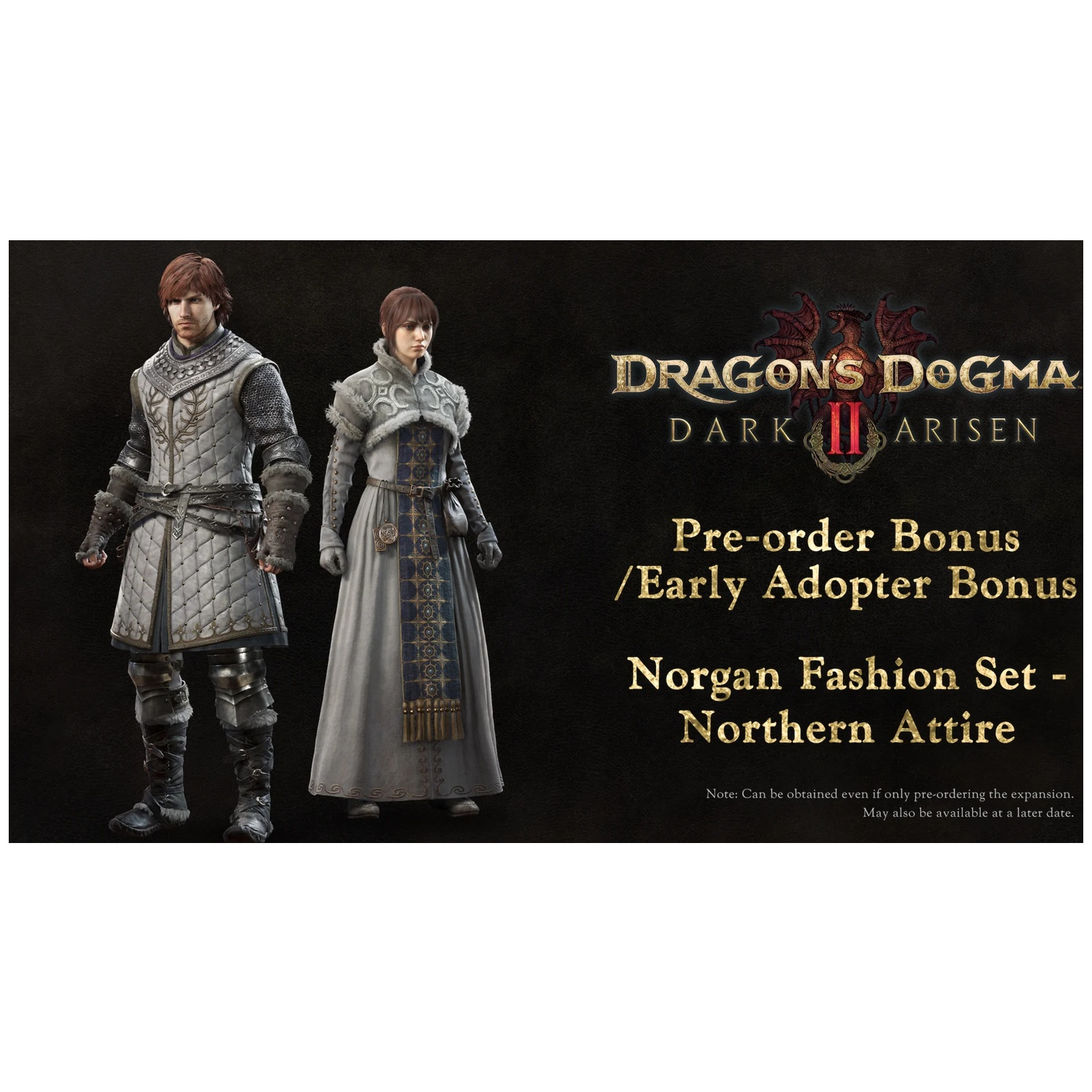 Homme et femme en tenue nordique. Dragon's Dogma II.
