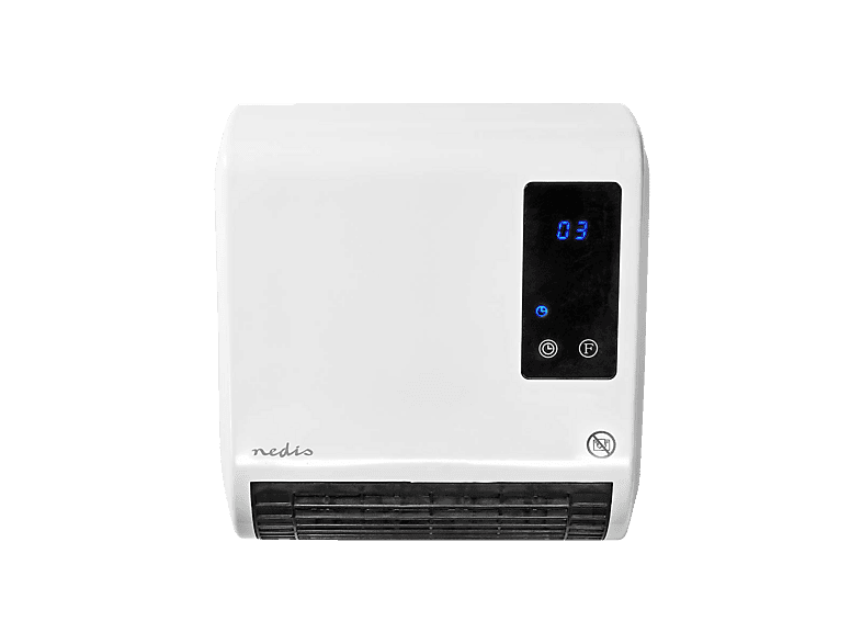 Nedis HTBA20WT Keramik-Heizlüfter HTBA20WT 20 m² Weiß, Grau — Foto 2 von 6