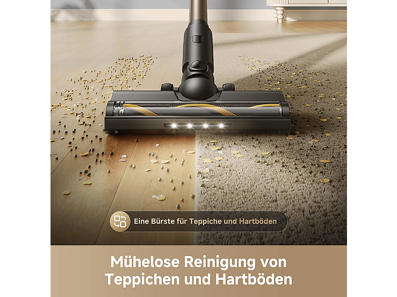 Dreame R10S Lite Staubsauger (0,6 l, Akkulaufzeit: 90 Min., Schwarz/Gold) — Foto 5 von 5