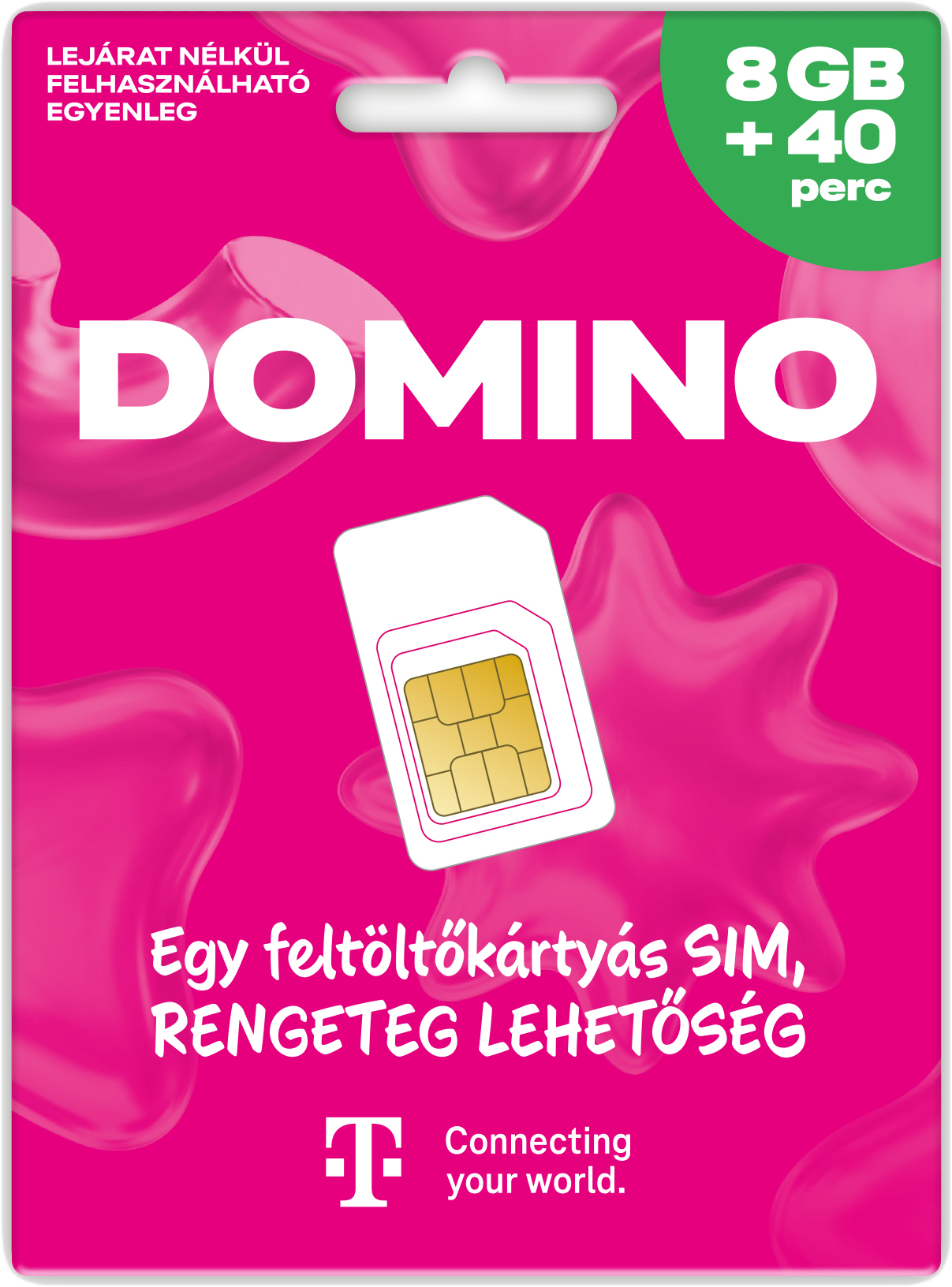 TELEKOM Domino SIM kártya 40 perc/8 GB