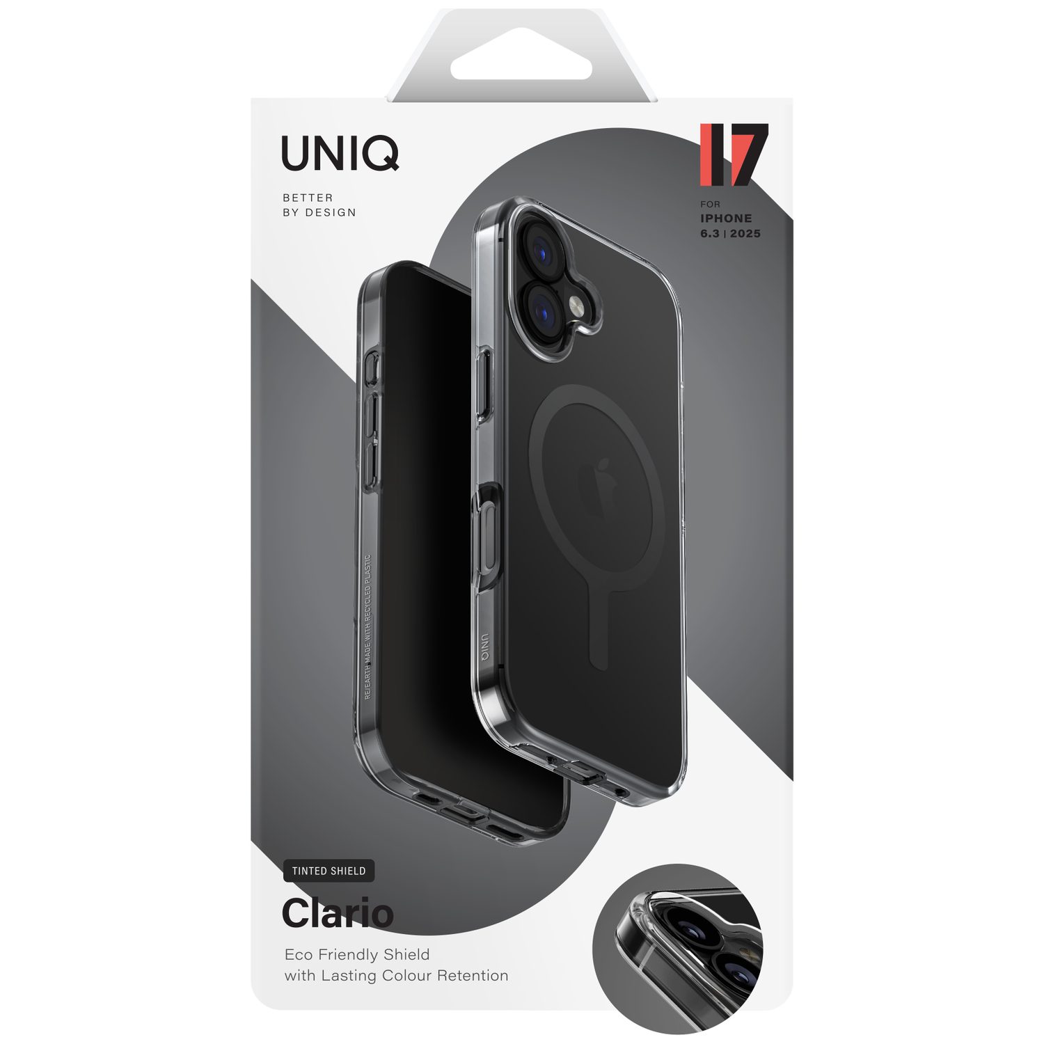 Verpakking voor UNIQ iPhone 6.3 doorzichtige hoes met MagSafe.
