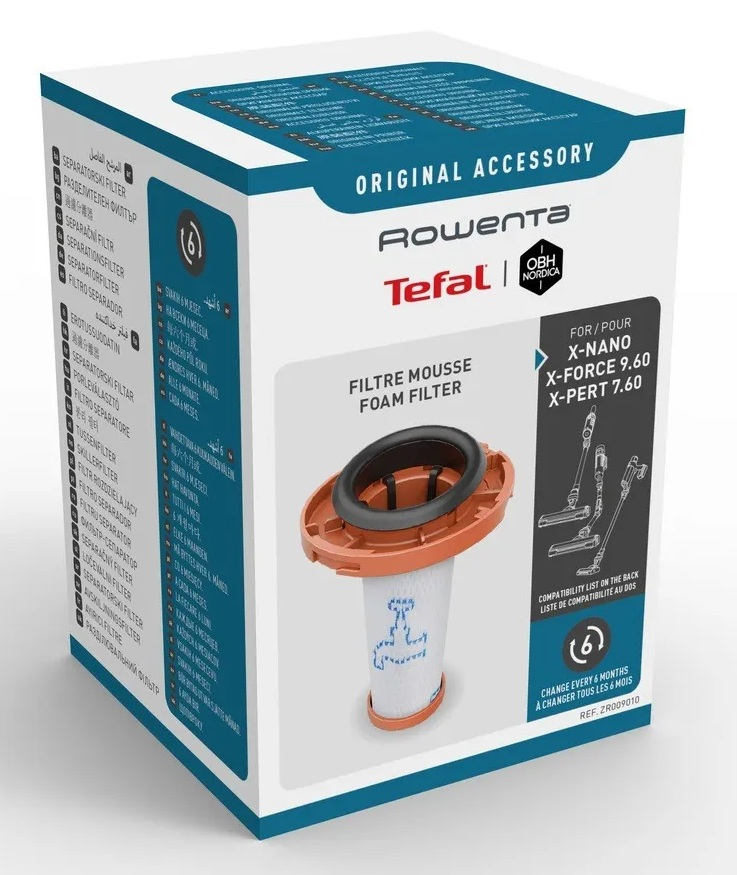 Filtr piankowy Rowenta Tefal do odkurzaczy X-Force 9.60 / X-Pert 7.60.