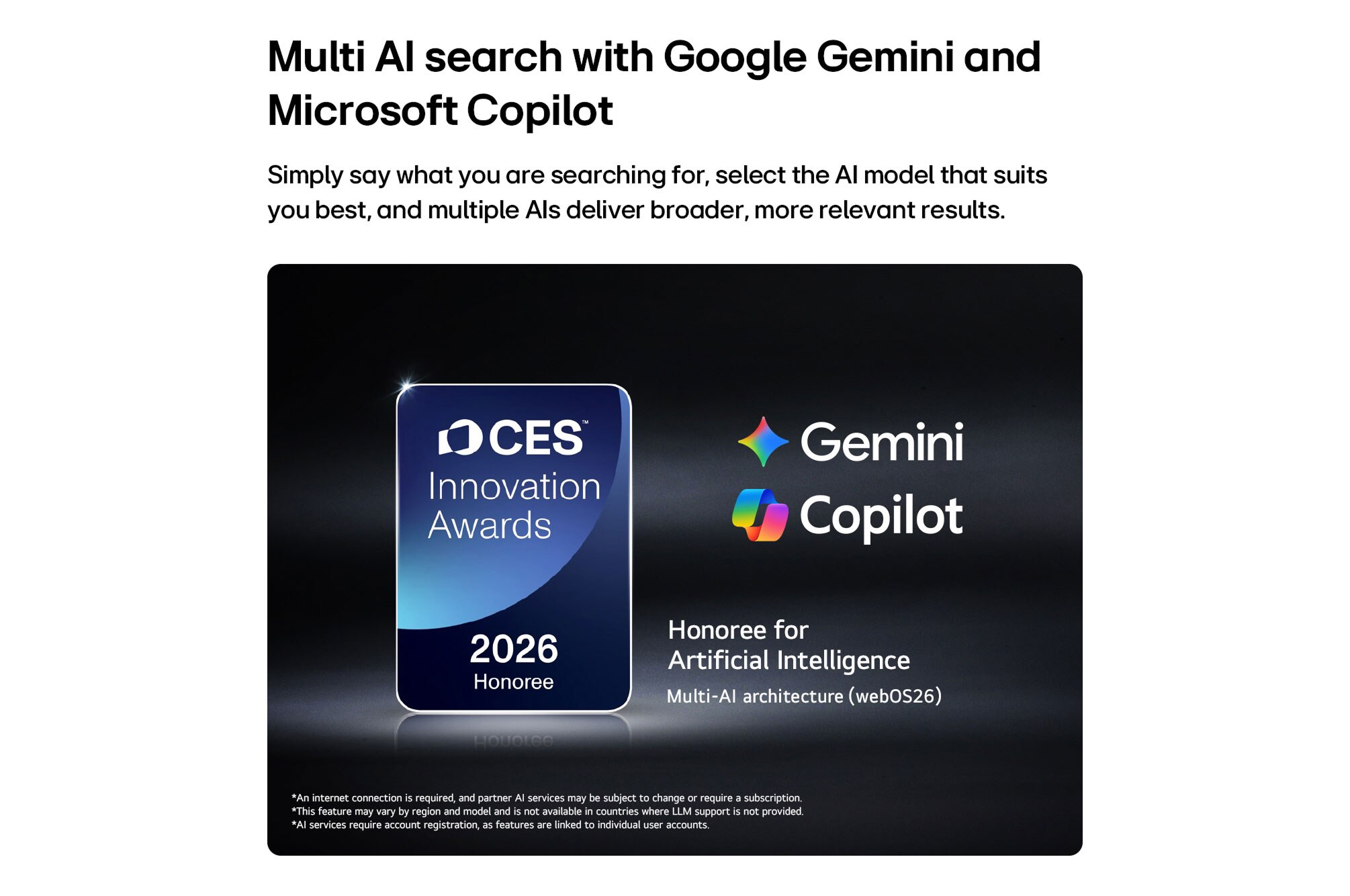 Prix CES Innovation 2026 pour Gemini Copilot, architecture IA.