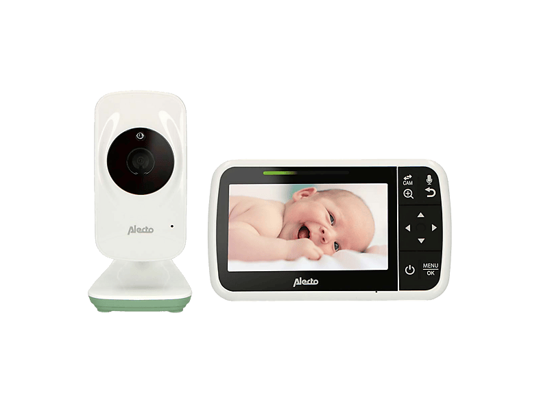 Alecto DVM149GN Video Babyphone, mit Farbdisplay, Weiß/Grün