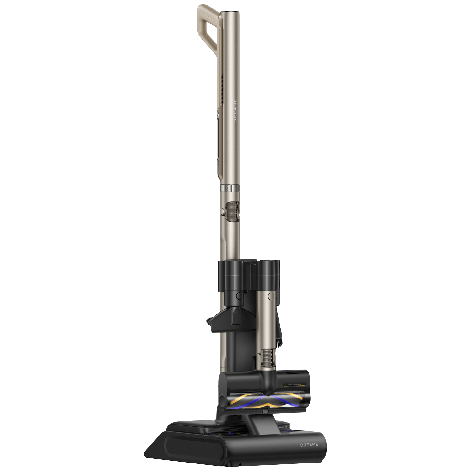 DREAME Aqua Air - Steelstofzuiger incl. kruimelzuiger - Accuduur 90 min - Champagnegoud