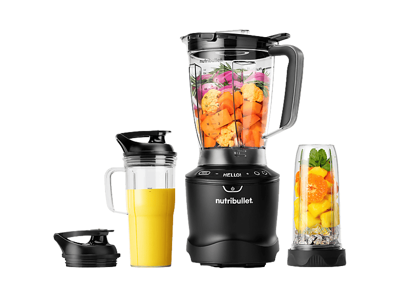 Nutribullet Smart Sense 1500 9 Pcs Blender Zwart