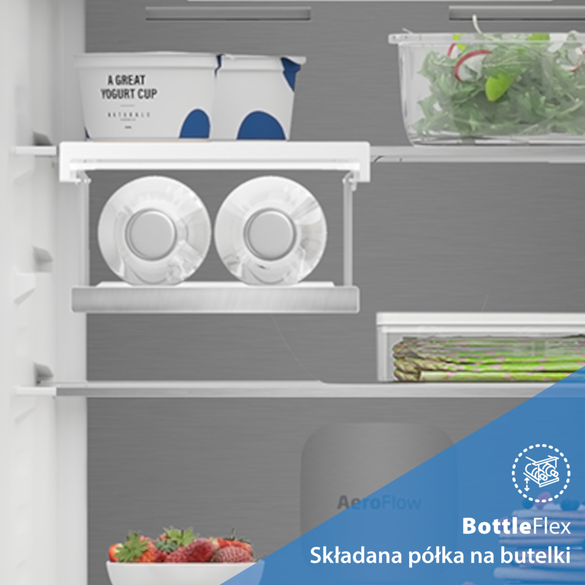 Lodówka BEKO bPro500 B5RCNA416HXBRW SpacePro 415L HarvestFresh AI CoolAdapt NoFrost HomeWhiz Inwerter 203,5cm Dark Inox