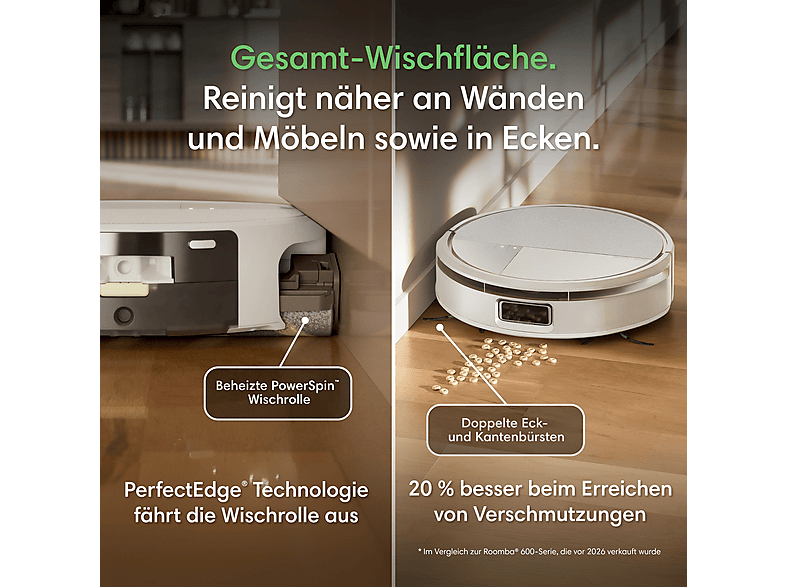 iRobot Roomba Combo Max 775 Wisch- und Saugroboter + AutoWashTM Dock (Weiß); Wisch- und Saugroboter + AutoWashTM Dock — Foto 5 von 5