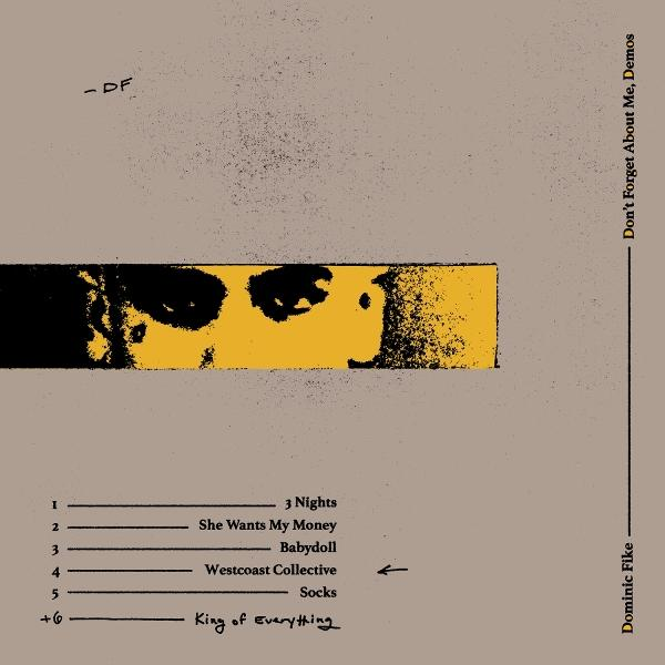 Albumcover mit Augen in gelbem Band, Trackliste und Künstlername.