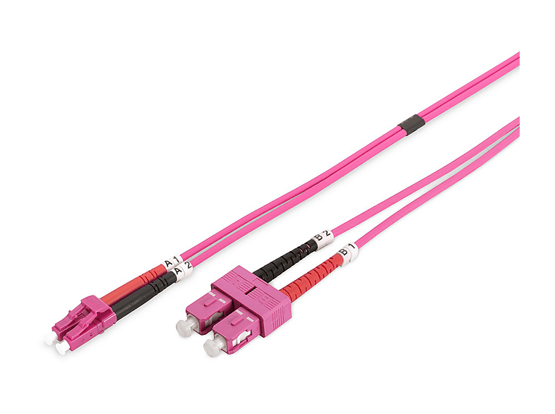 DIGITUS LWL Multimode Patchkabel, OM4, LC/SC, 10 M; Patchkabel----Patchkabel