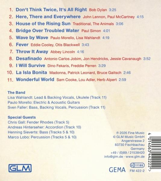 Trackliste mit Künstlern und Bandmitgliedern auf einem Album.