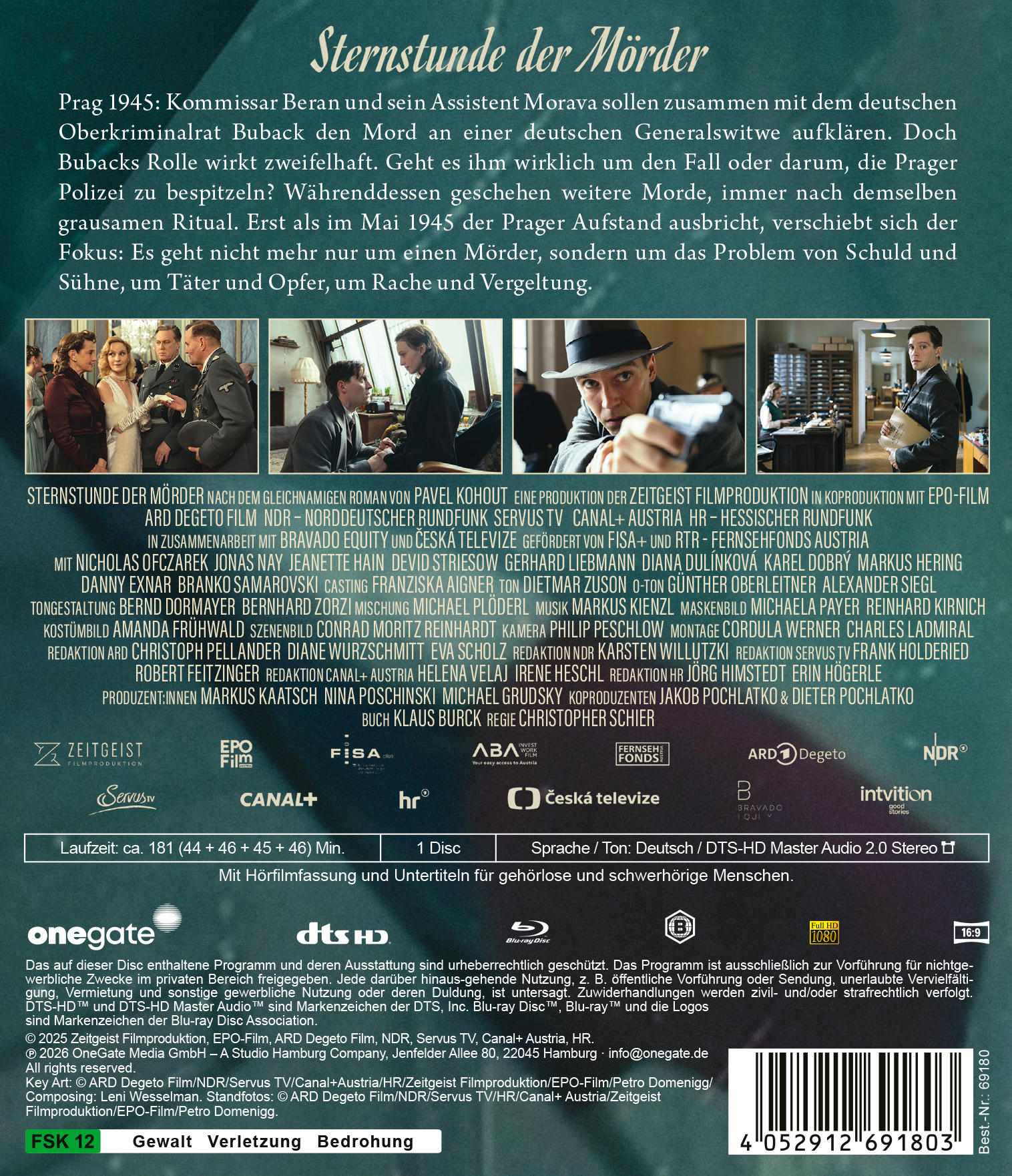 Filmplakat für 'Sternstunde der Mörder' mit zwei Szenenbildern und Text.