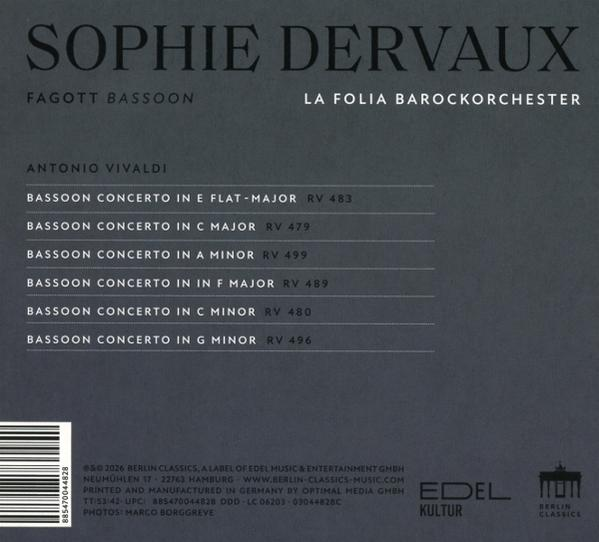CD-Cover mit "Sophie Dervaux", 