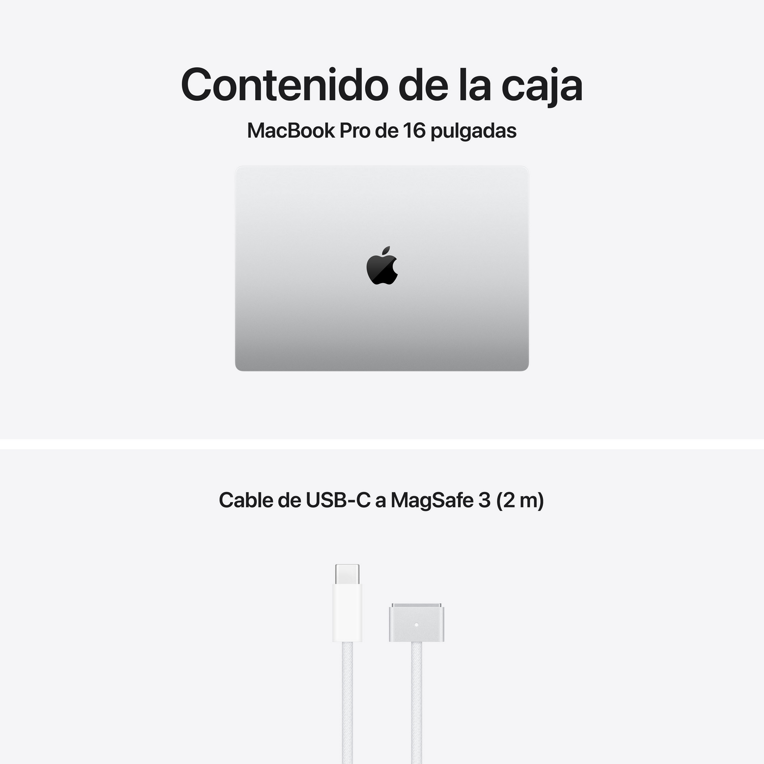 MacBook Pro y cable USB-C a MagSafe 3