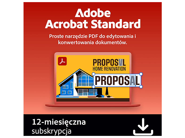 Kod aktywacyjny ADOBE Program Acrobat Standard 12 miesięcy