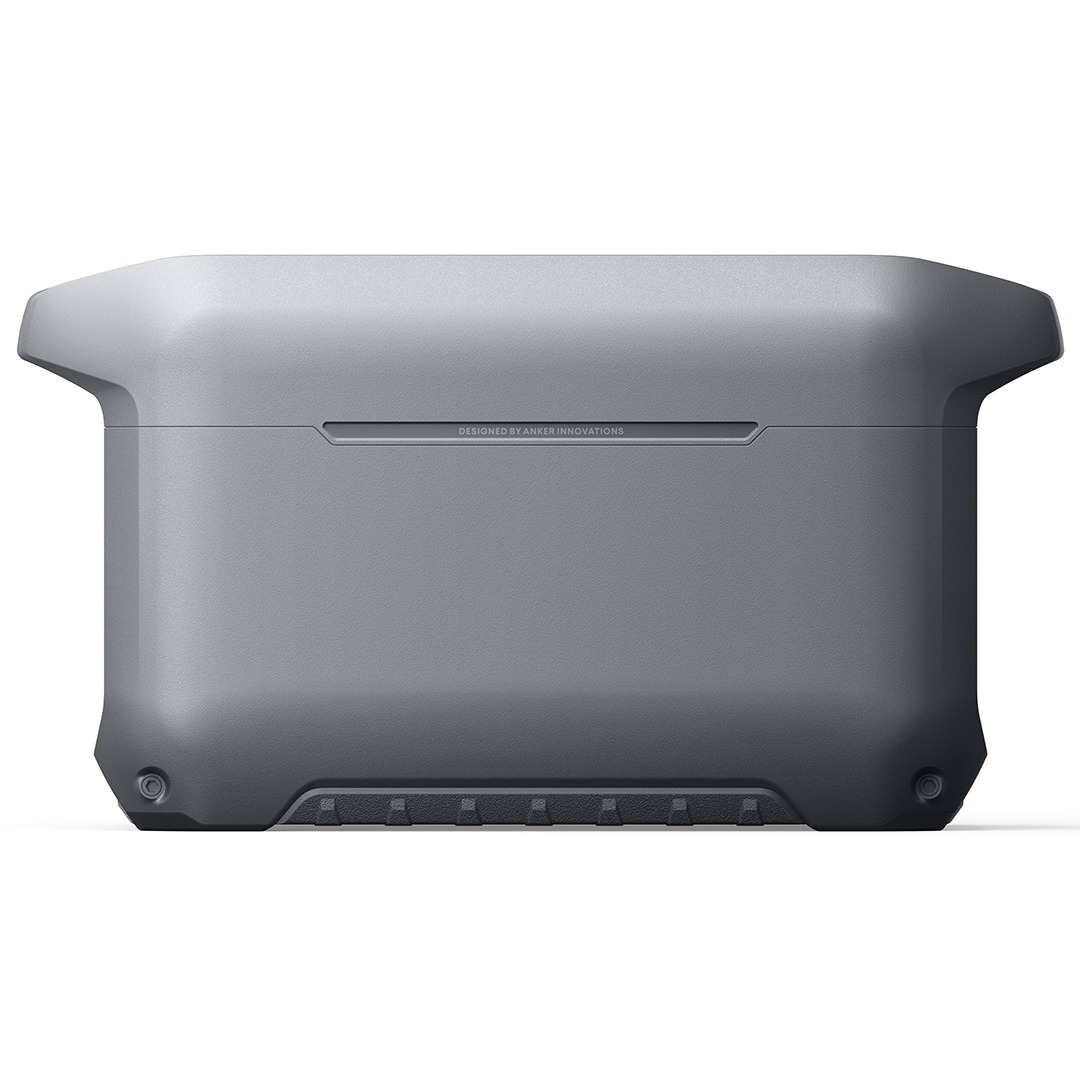 Cargador portátil gris Anker PowerCore III Elite con borde inferior acanalado.