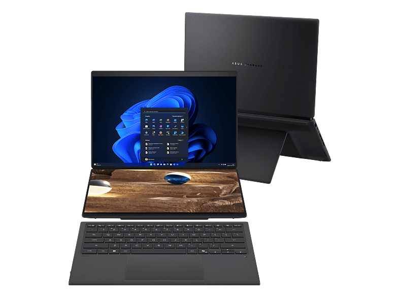 ASUS Zenbook Duo UX8407AA-SN169X OLED 14" 144Hz Ultra X9 388H 32GB RAM 1TB Dysk SSD Win11 Pro Szary Funkcje AI