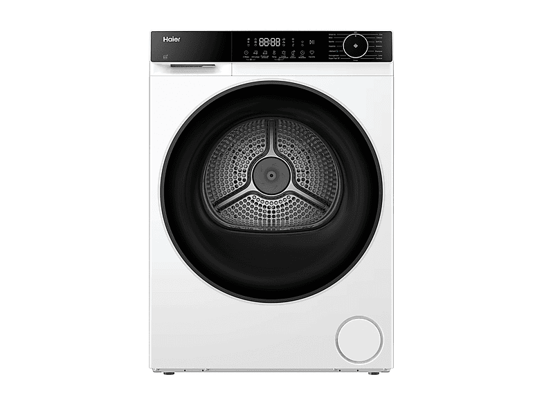 ASCIUGATRICE HAIER HD90-A357U1-IT A pompa di calore, 9 kg, profondità 68 cm, 64 dB(A), Bianco, Nero, Classe