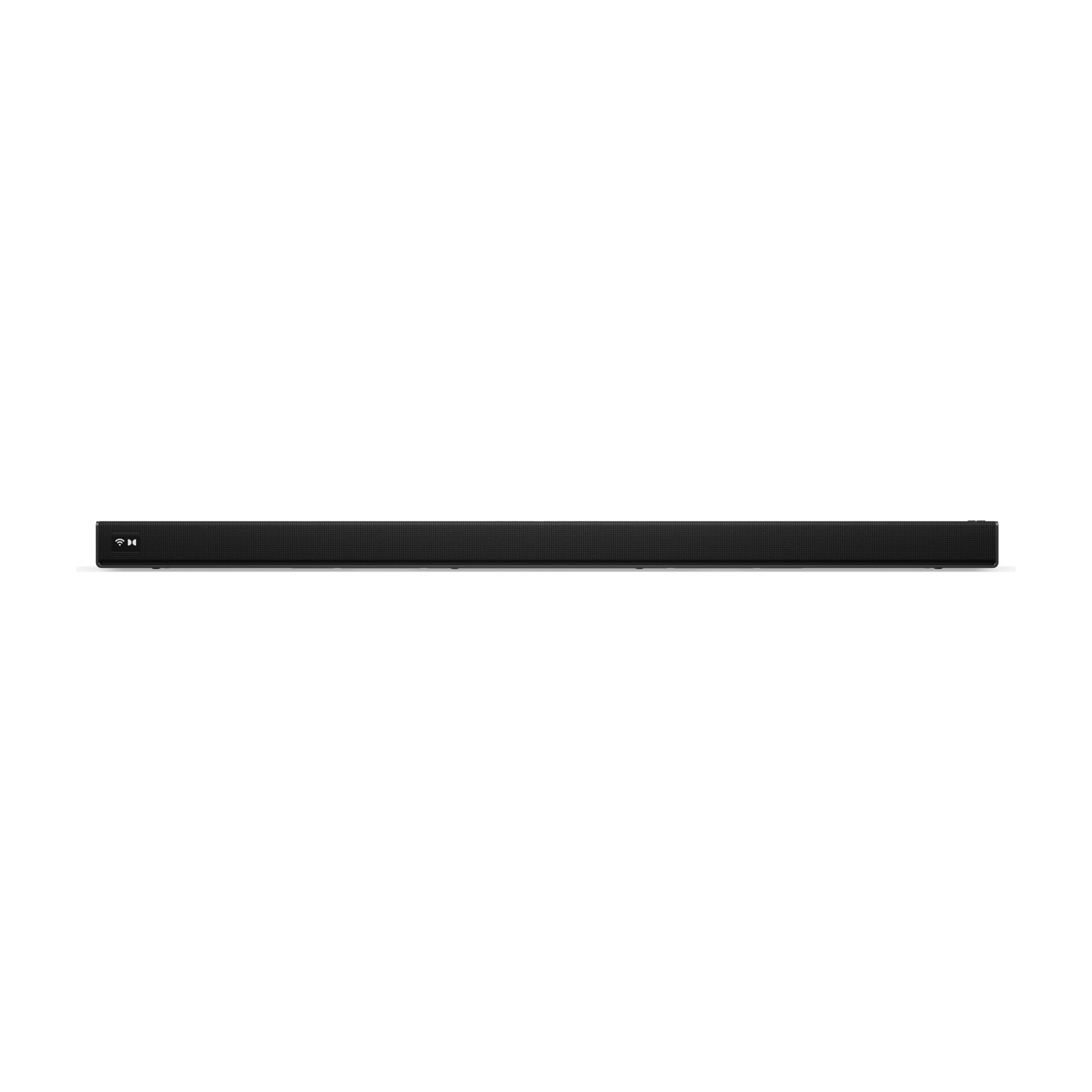 Soundbar nero con simboli Dolby e Wi-Fi.