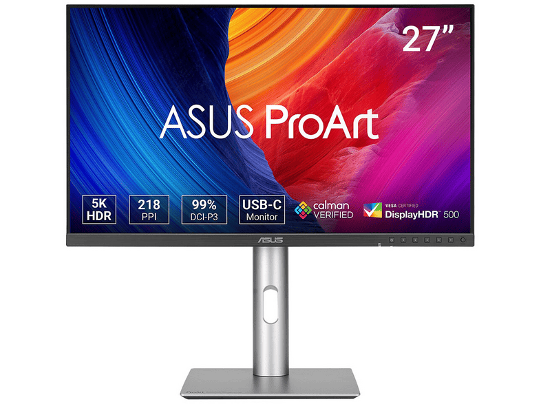 ASUS ProArt ProArt PA27JCV 27 Zoll Monitor, 5K Ultrawide, 5 ms Reaktionszeit, 400 cd/m², 60 Hz, Schwarz