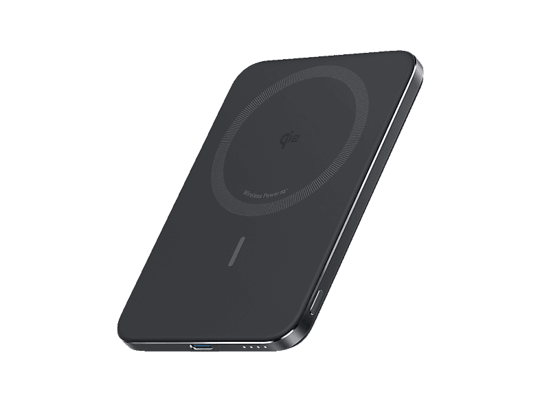 Anker Powerbank Slim Nano, 5000mAh, Magnetisch, Schwarz
