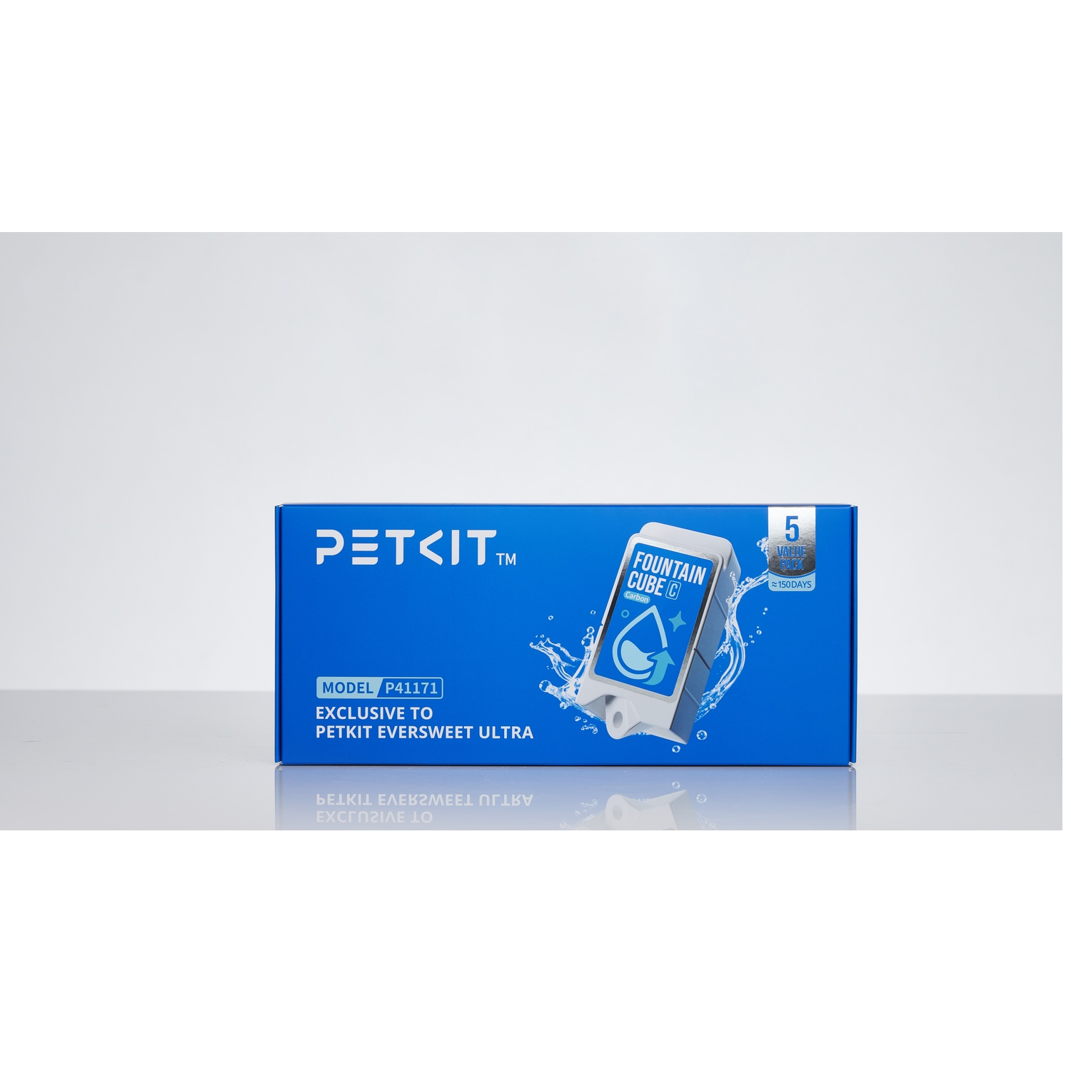 A blue box for PETKIT FOUNTAIN CUBE C, Model P41171.
