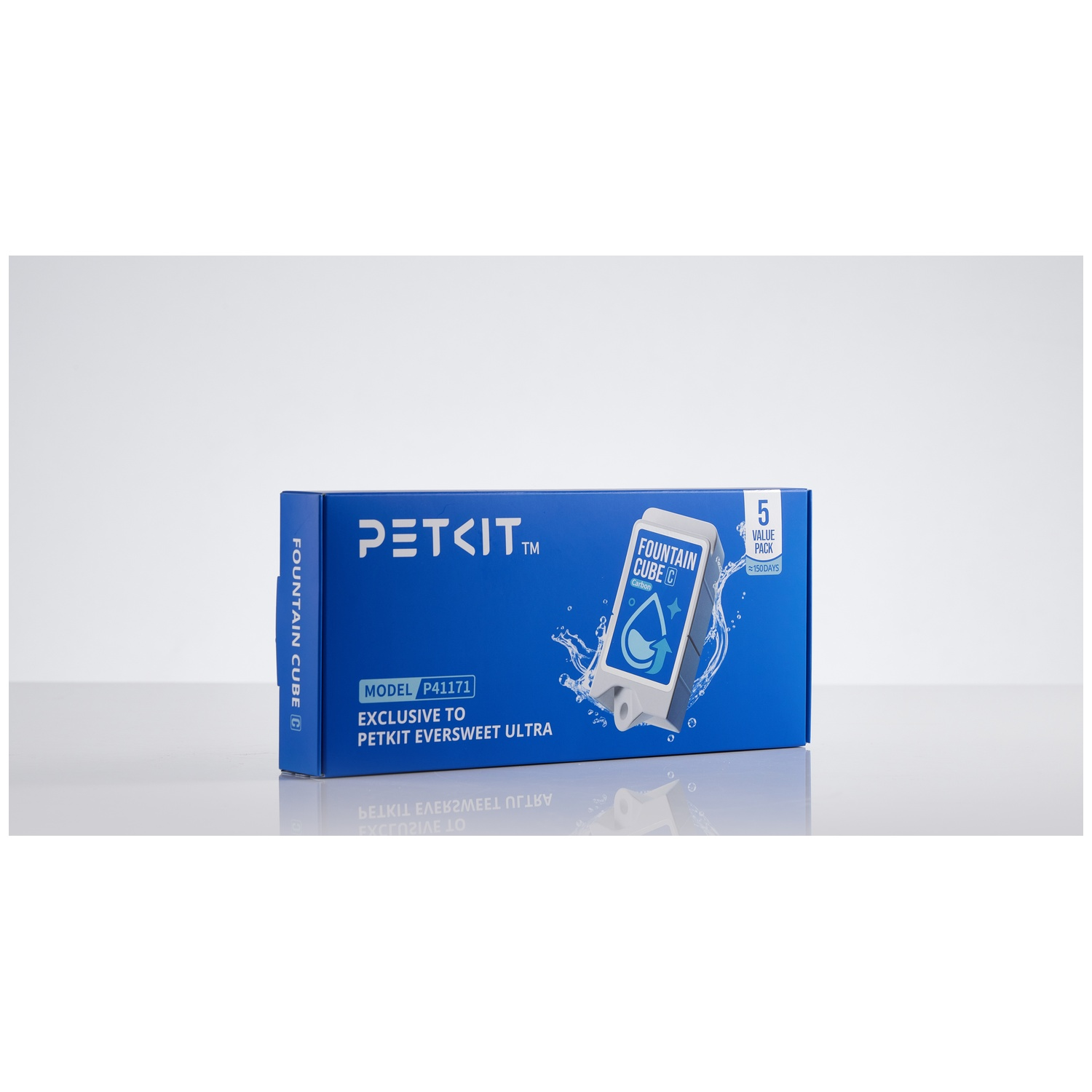 Blue PETKIT box for Fountain Cube C, 5 filters, Model P41171.