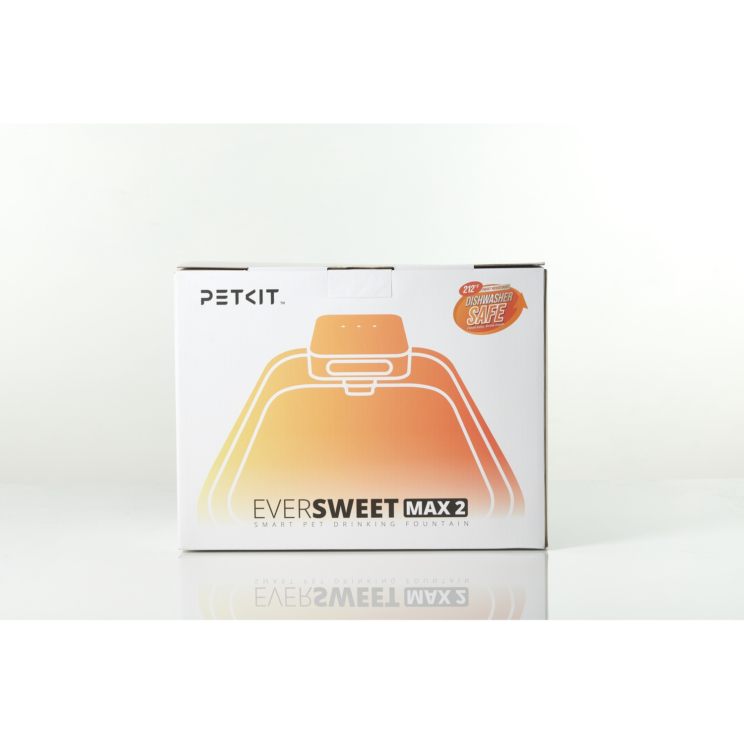 PETKIT Eversweet Max 2 packaging, dishwasher safe.