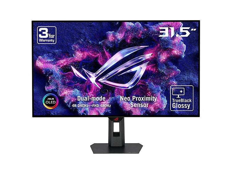 Monitor ASUS XG32UCWMG 31.5 UHD 4K OLED 0.03ms 240Hz AMD FreeSync Premium Pro G-Sync Czarny