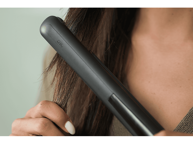 ok. OHS 2026 B Hair Straightener Haarglätter (Keramik, Temperaturstufen: nicht verstellbar, Schwarz) — Foto 5 von 5