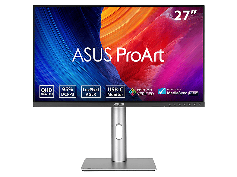 Monitor ASUS PA278CFRV 27 WQHD IPS 100Hz VESA DisplayHDR 400 Calman Verified Czarno-srebrny